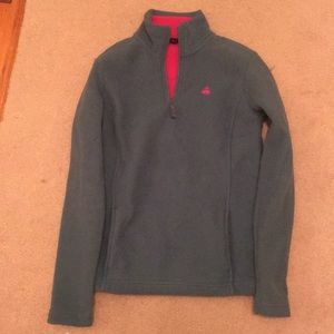 Green fleece top